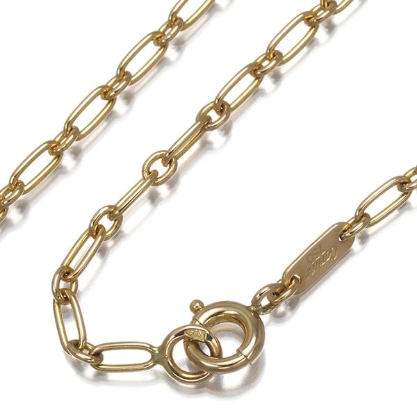 RARE CARTIER LINK CHAIN NECKLACE LONG 18K 750 YELLOW GOLD: Rare Cartier Link Chain Necklace Long 18K 750 Yellow Gold Brand: Cartier Type/Style: Necklace Material: 18K 750 Yellow Gold Color: Yellow Gold Size: Necklace length: 70cmNecklace width: 2.3mmClasp wid