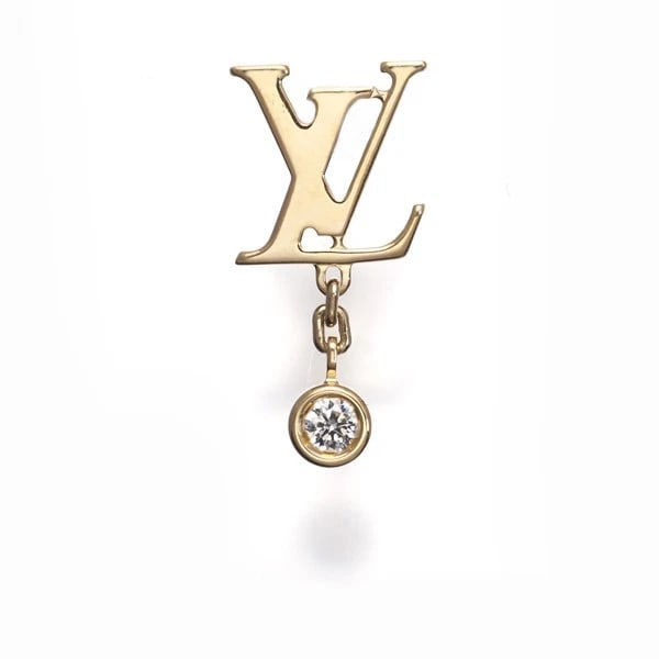 LOUIS VUITTON DIAMOND IDYLLE BLOSSOM LV SINGLE EARRING 18K 750 YELLOW GOLD: Louis Vuitton Diamond Idylle Blossom LV Single Earring 18K 750 Yellow Gold Brand: Louis Vuitton Type/Style: Single Earring Material: 18K 750 Yellow Gold Main Stone Natural Color: Yellow Gold Size: Des
