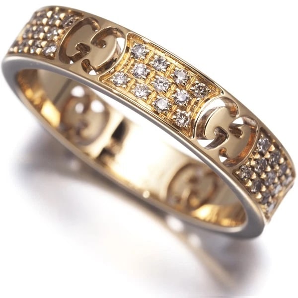 GUCCI DIAMOND ICON STARDUST THIN RING 18K 750 YELLOW GOLD: GUCCI Diamond Icon Stardust Thin Ring 18K 750 Yellow Gold Brand: GUCCI Type/Style: Ring Material: 18K 750 Yellow Gold Main Stone Natural Color: Yellow Gold Size: US 6-6.25 Accessories: None