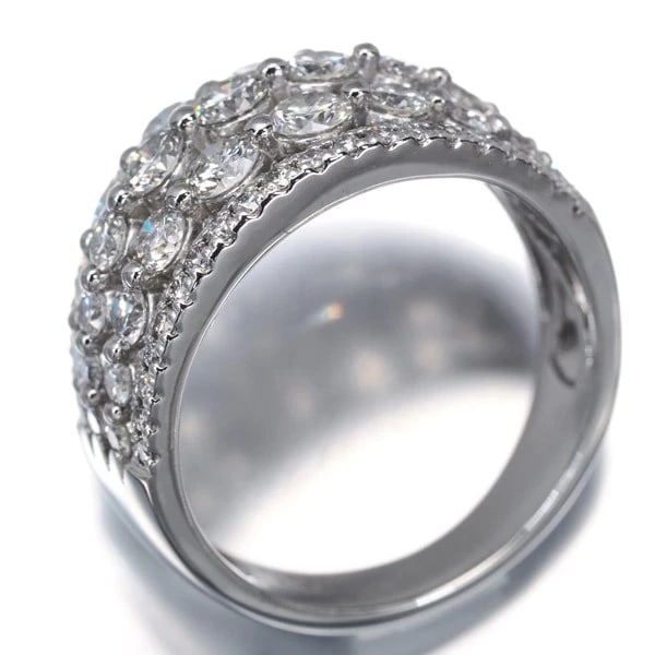 DIAMOND RING 900 PLATINUM - 3