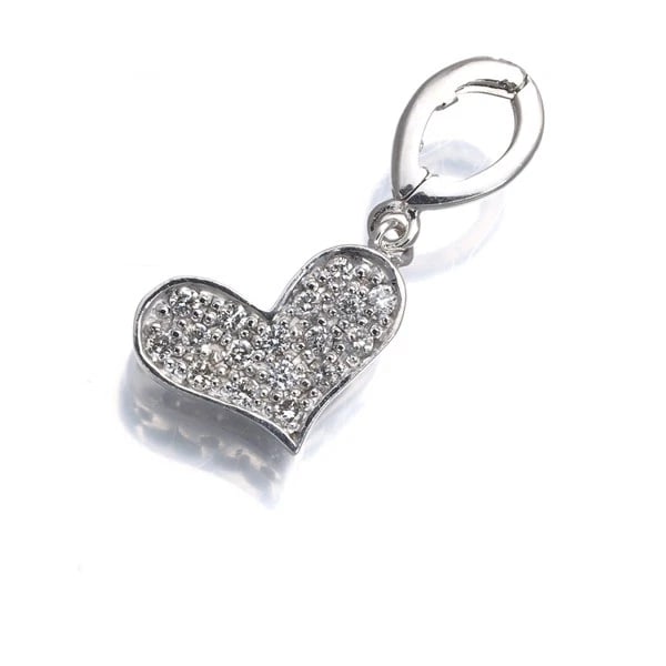 DIAMOND PAVED HEART PENDANT 18K 750 WHITE GOLD: Diamond Paved Heart Pendant 18K 750 White Gold Brand: Unbranded Type/Style: Pendant Material: 18K 750 White Gold Main Stone Natural Color: White Gold Size: Design size: 10.2 x 9.5mm Total length of th