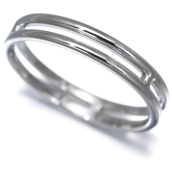 HERMES ARIANE RING 18K 750 WHITE GOLD: HERMES Ariane Ring 18K 750 White Gold Brand: HERMES Type/Style: Ring Material: 18K 750 White Gold Color: White Gold Size: US 8 Accessories: None Accessories Notice: When purchasing pre-own