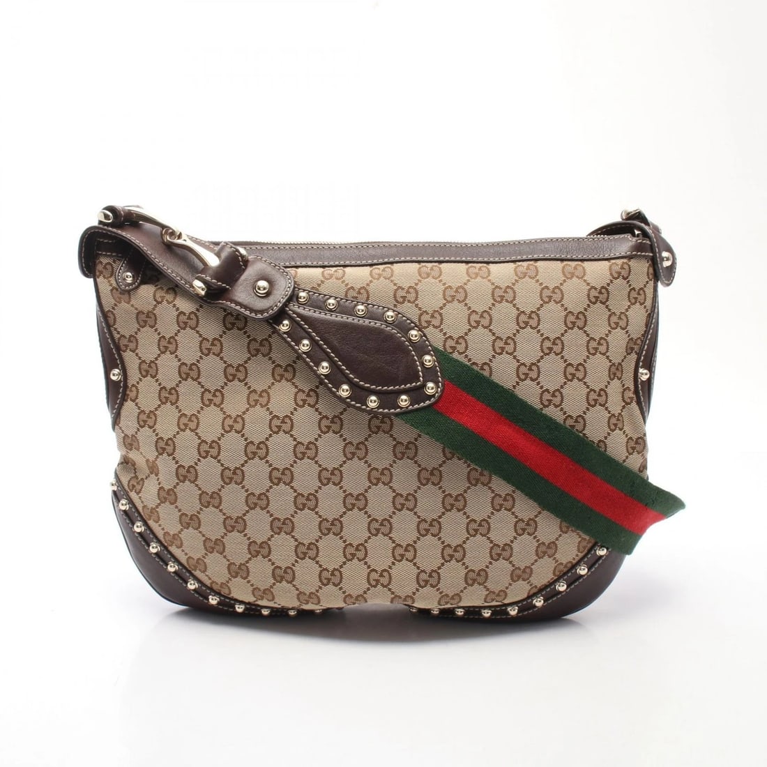 GUCCI GG CANVAS SHERRY LINE STUDS SHOULDER BAG (1 of 7)