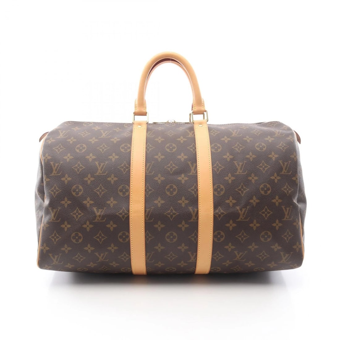 LOUIS VUITTON KEEPALL 45 HAND BAG: LOUIS VUITTON Keepall 45 Hand bag Brand: LOUIS VUITTON Type/Style: Boston bag Material: Exterior Material Monogram and PVC coated canvas and leather Color: Exterior Color Brown?ish colors Size: H:26cm
