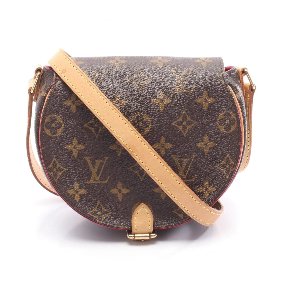 LOUIS VUITTON TAMBOURINE SHOULDER CROSSBODY BAG: LOUIS VUITTON Tambourine Shoulder Crossbody Bag Brand: LOUIS VUITTON Type/Style: Shoulder Bag Material: Exterior Material Monogram and PVC coated canvas and leather Color: Exterior Color Brown?ish col