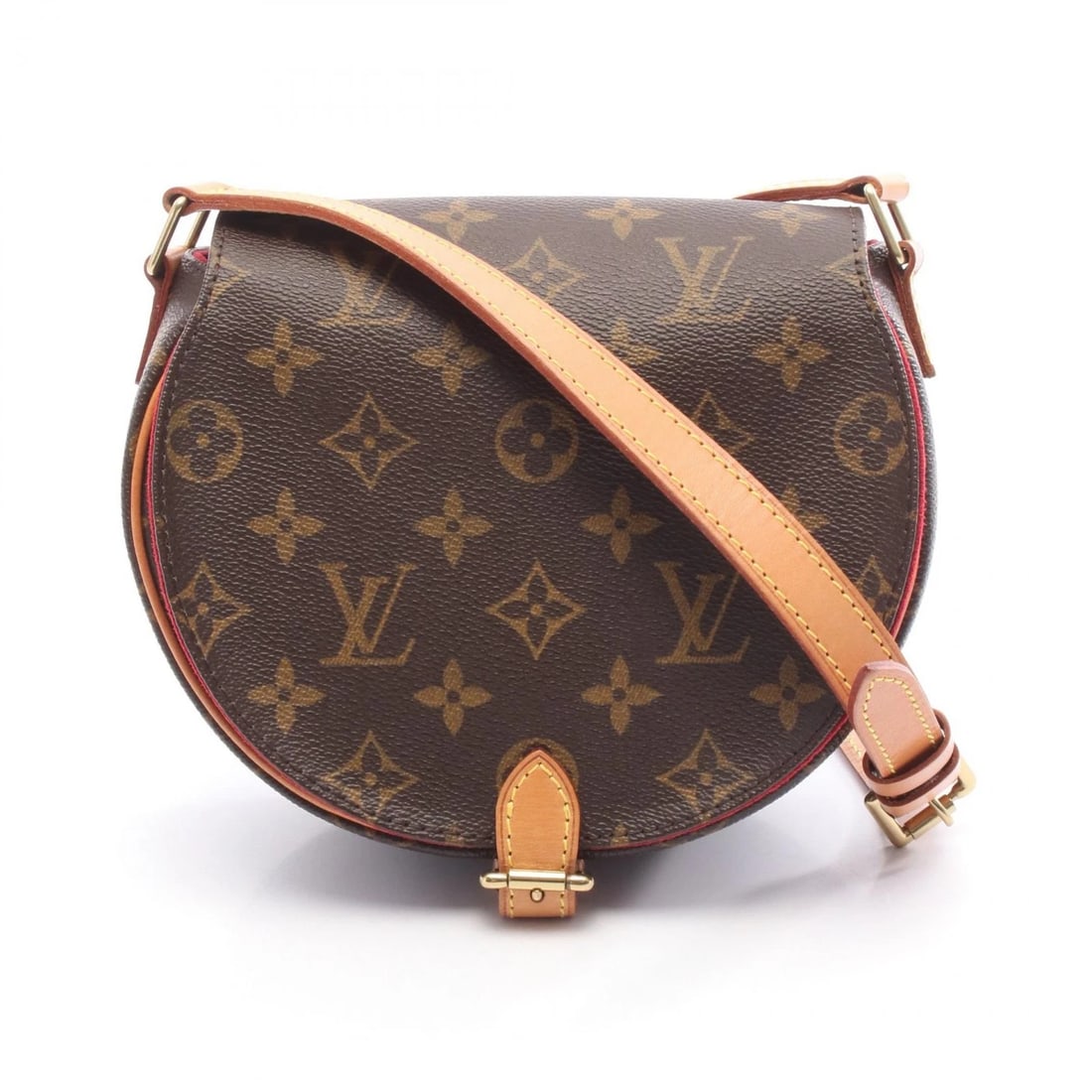LOUIS VUITTON TAMBOURINE SHOULDER CROSSBODY BAG: LOUIS VUITTON Tambourine Shoulder Crossbody Bag Brand: LOUIS VUITTON Type/Style: Shoulder Bag Material: Exterior Material Monogram and PVC coated canvas and leather Color: Exterior Color Brown?ish col