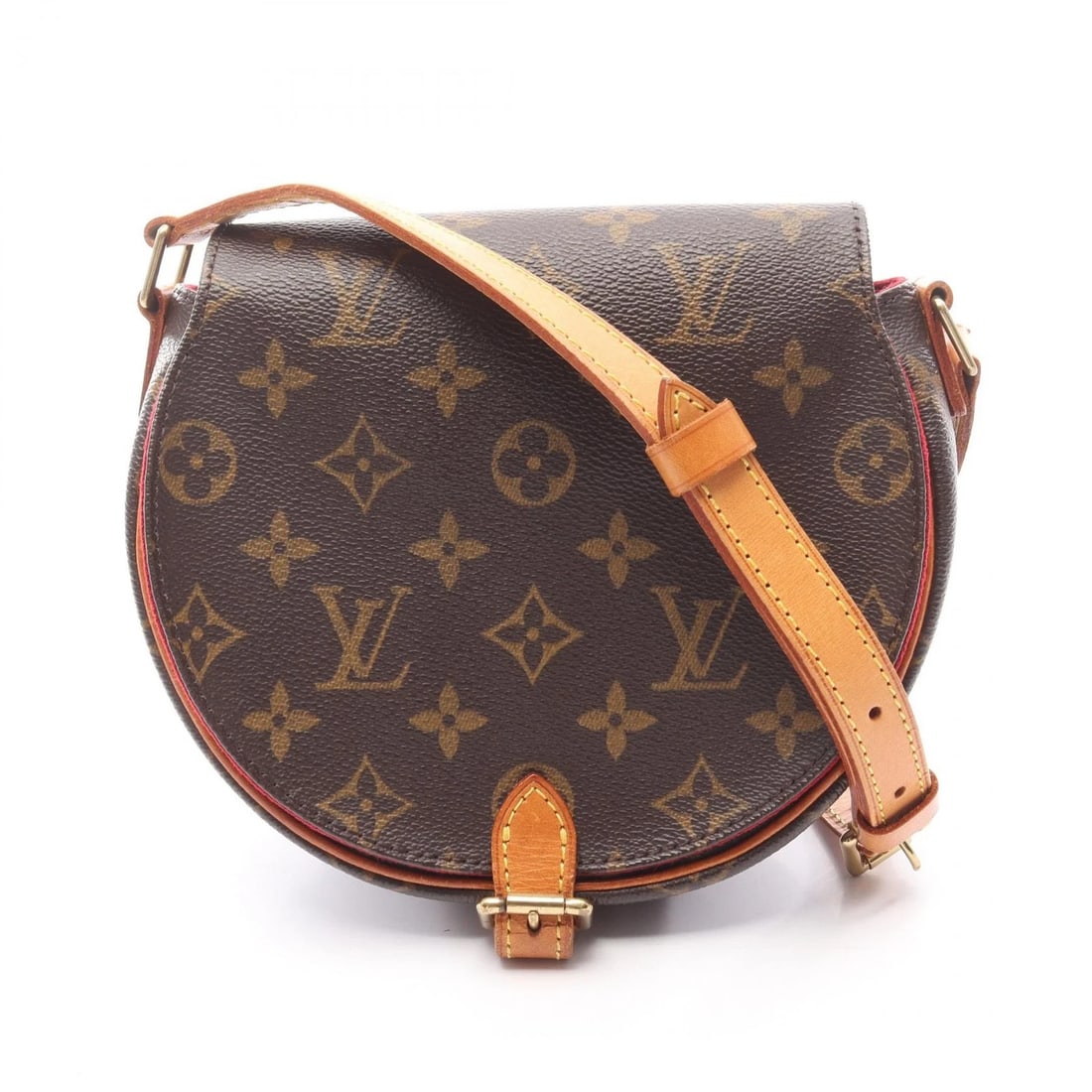 LOUIS VUITTON TAMBOURIN SHOULDER CROSSBODY BAG: LOUIS VUITTON Tambourin Shoulder crossbody Bag Brand: LOUIS VUITTON Type/Style: Shoulder Bag Material: Exterior Material Monogram and PVC coated canvas and leather Color: Exterior Color Brown?ish colo
