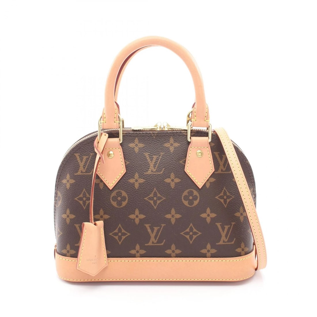 LOUIS VUITTON ALMA BB SHOULDER CROSSBODY HANDBAG: LOUIS VUITTON Alma BB Shoulder Crossbody Handbag Brand: LOUIS VUITTON Type/Style: Handbag Material: Exterior Material Monogram and PVC coated canvas and leather Color: Exterior Color Brown?ish colors 