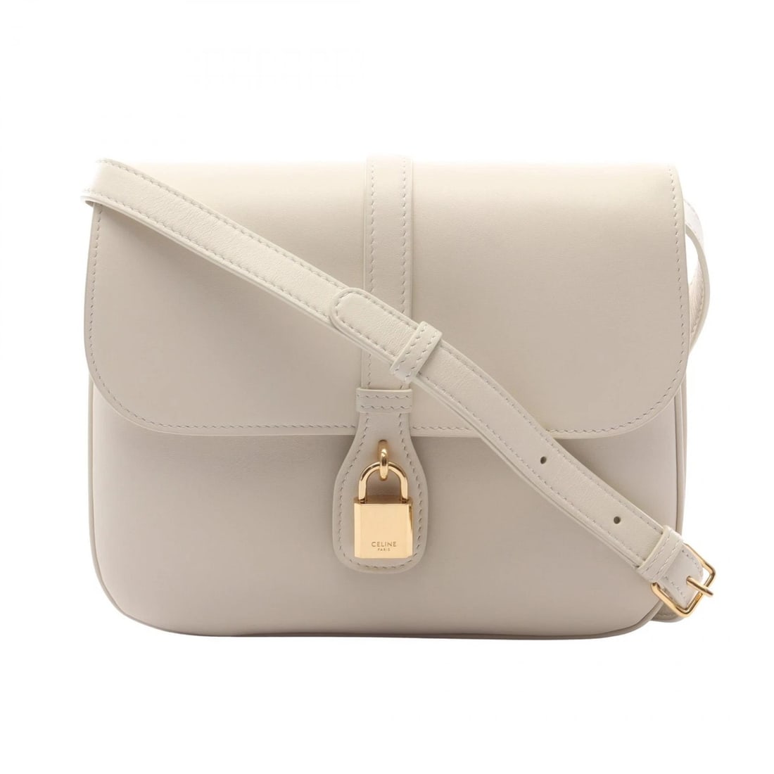 CELINE MEDIUM TABOU SHOULDER CROSSBODY BAG: CELINE Medium Tabou Shoulder Crossbody Bag Brand: CELINE Type/Style: Shoulder Bag Material: Exterior Material leather Color: Exterior Color White?ish colors Size: H:19cm x W:23cm x D:5cm (H:7.5" x W:9