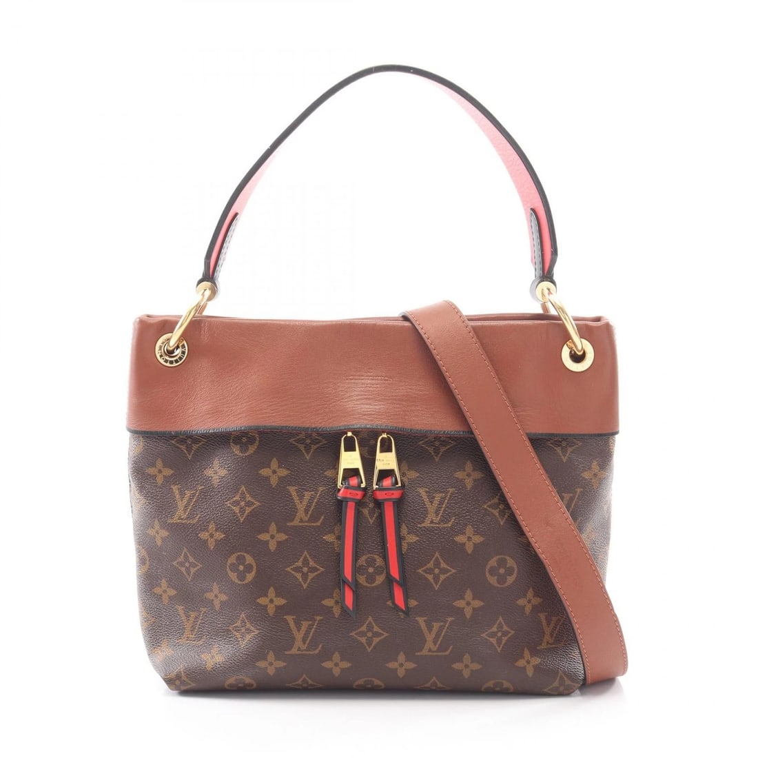 LOUIS VUITTON TUILERIES BESACE SHOULDER BAG: LOUIS VUITTON Tuileries Besace Shoulder Bag Brand: LOUIS VUITTON Type/Style: Shoulder Bag Material: Exterior Material Monogram and PVC coated canvas and leather Color: Exterior Color Red / Brown?ish c