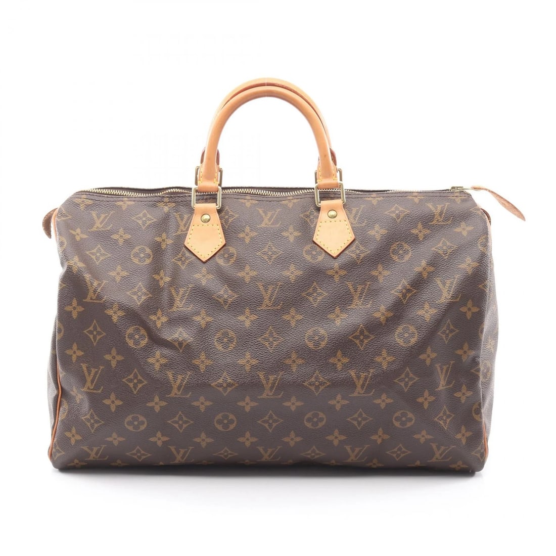 LOUIS VUITTON SPEEDY 40 HANDBAG: LOUIS VUITTON Speedy 40 Handbag Brand: LOUIS VUITTON Type/Style: Handbag Material: Exterior Material Monogram and PVC coated canvas and leather Color: Exterior Color Brown?ish colors Size: H:25cm x W: