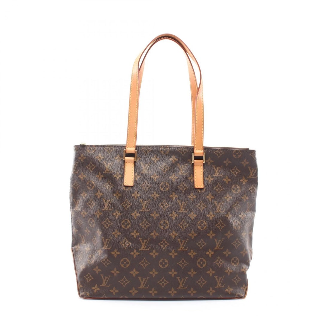 LOUIS VUITTON CABAS MEZZO TOTE SHOULDER BAG: LOUIS VUITTON Cabas Mezzo Tote shoulder Bag Brand: LOUIS VUITTON Type/Style: Tote Bag Material: Exterior Material Monogram and PVC coated canvas and leather Color: Exterior Color Brown?ish colors Size