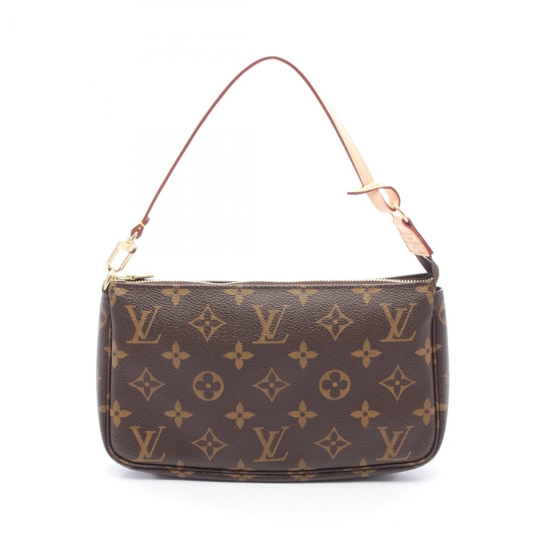 LOUIS VUITTON POCHETTE ACCESSOIRES HANDBAG: LOUIS VUITTON Pochette Accessoires Handbag Brand: LOUIS VUITTON Type/Style: Handbag Material: Exterior Material Monogram and PVC coated canvas and leather Color: Exterior Color Brown?ish colors Size: 