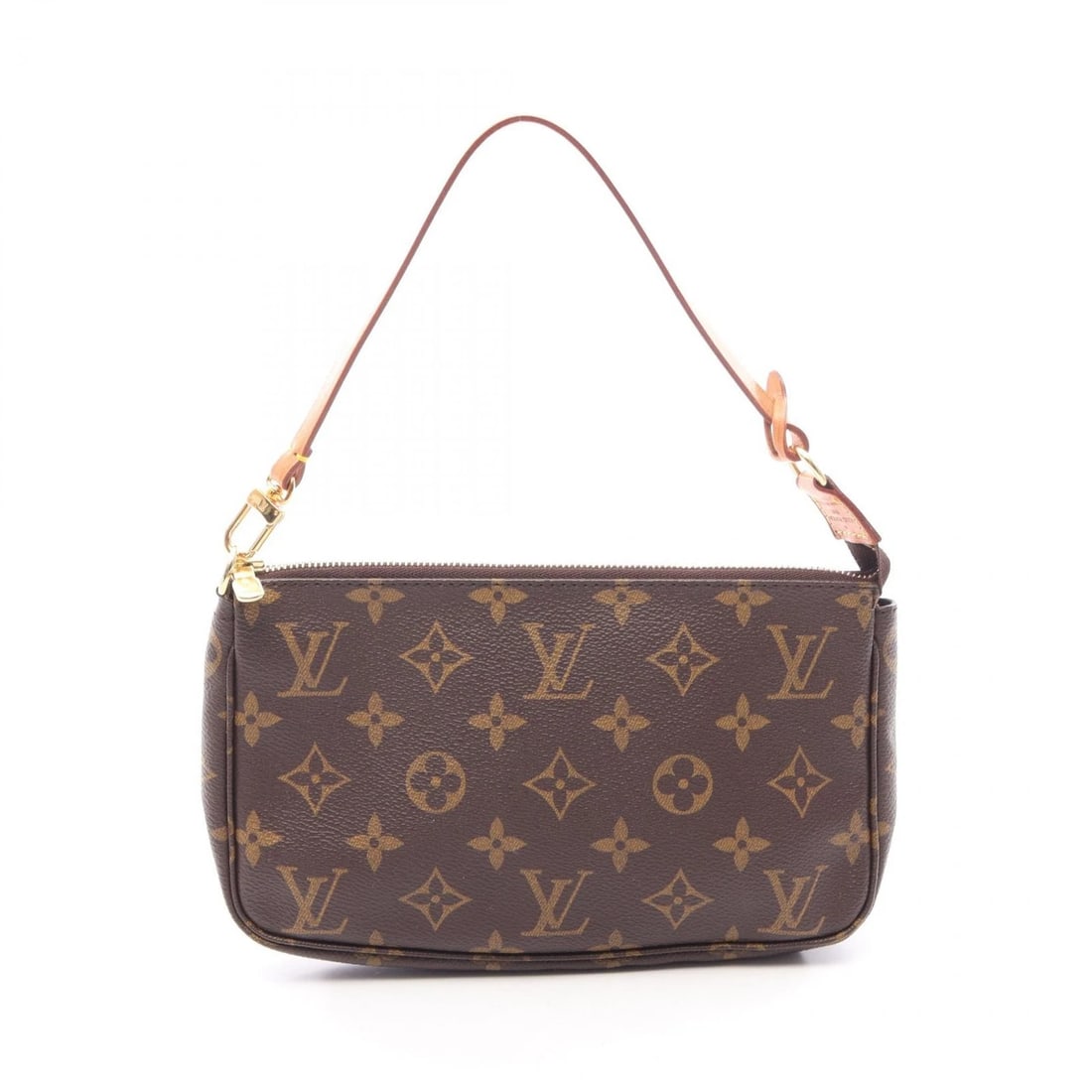 LOUIS VUITTON POCHETTE ACCESSOIRES HANDBAG: LOUIS VUITTON Pochette Accessoires Handbag Brand: LOUIS VUITTON Type/Style: Handbag Material: Exterior Material Monogram and PVC coated canvas and leather Color: Exterior Color Brown?ish colors Size: 