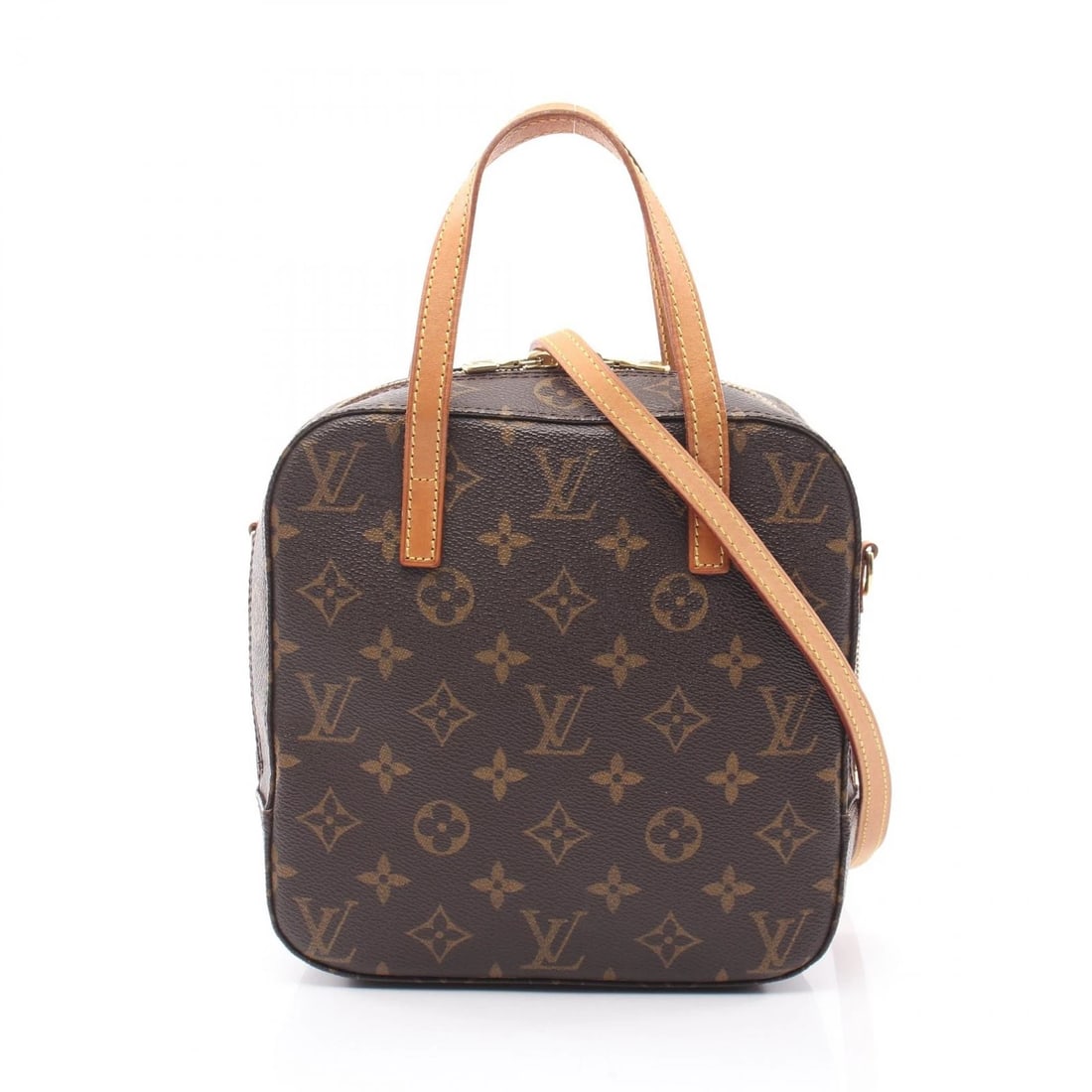 LOUIS VUITTON SPONTINI 2WAY SHOULDER HANDBAG: LOUIS VUITTON Spontini 2WAY Shoulder Handbag Brand: LOUIS VUITTON Type/Style: Handbag Material: Exterior Material Monogram and PVC coated canvas and leather Color: Exterior Color Brown?ish colors Size