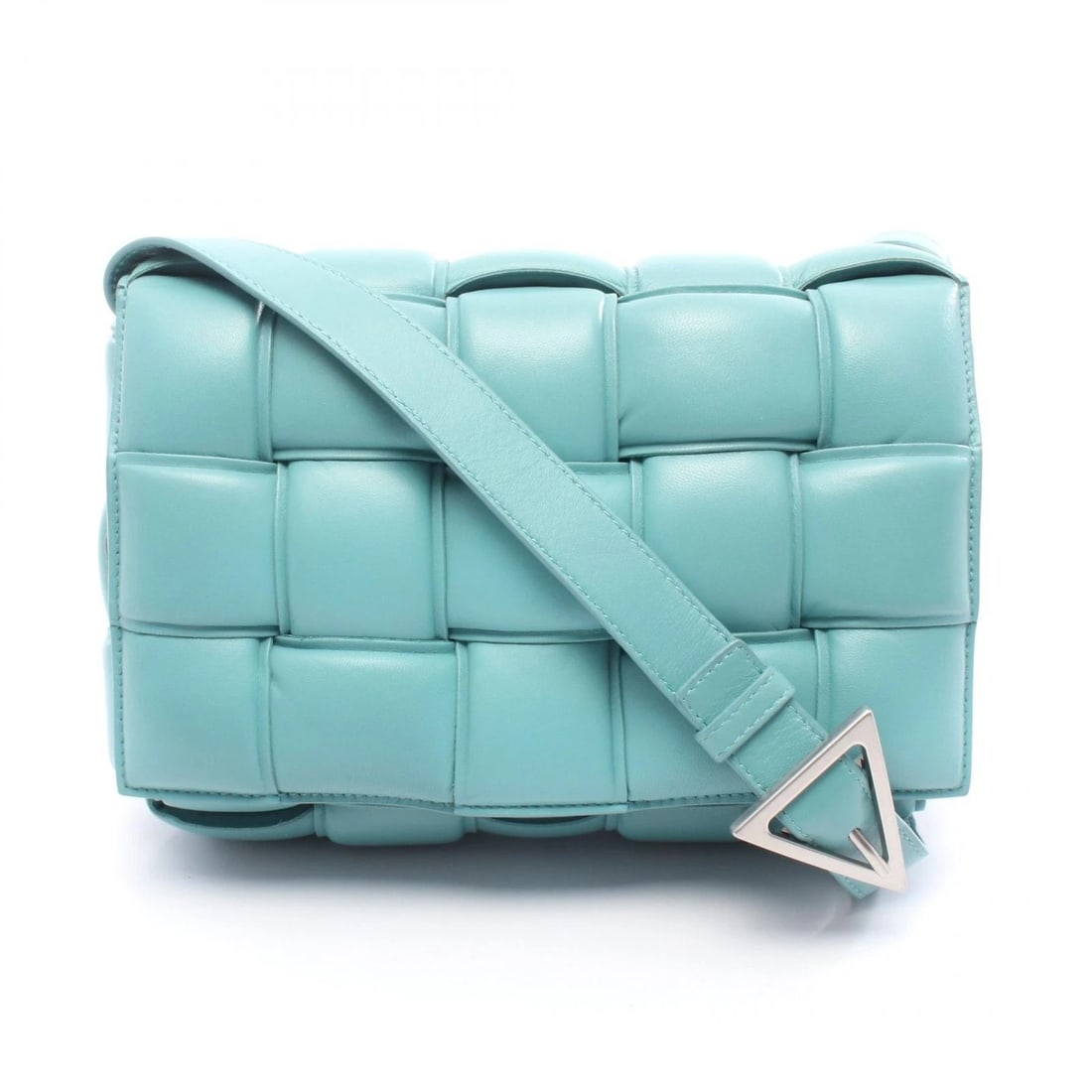 BOTTEGA VENETA INTRECCIATO SHOULDER CROSSBODY BAG: BOTTEGA VENETA Intrecciato Shoulder Crossbody Bag Brand: BOTTEGA VENETA Type/Style: Shoulder Bag Material: Exterior Material leather Color: Exterior Color Blue?ish colors Size: H:18cm x W:24.5cm x D:6