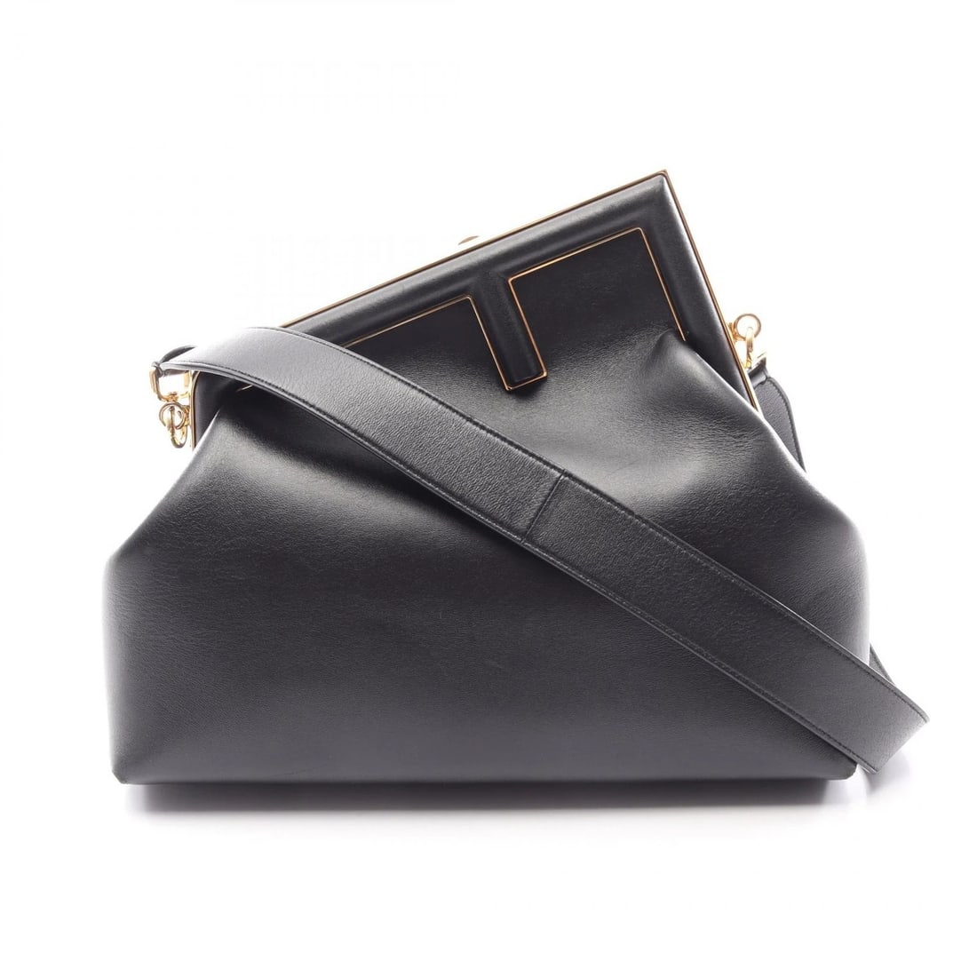 FENDI FIRST MEDIUM SHOULDER CLUTCH BAG: FENDI First Medium Shoulder Clutch Bag Brand: FENDI Type/Style: business bag clutch bag Material: Exterior Material leather Color: Exterior Color Black?ish colors Size: H:21cm x W:31.5cm x D:10cm (H:8