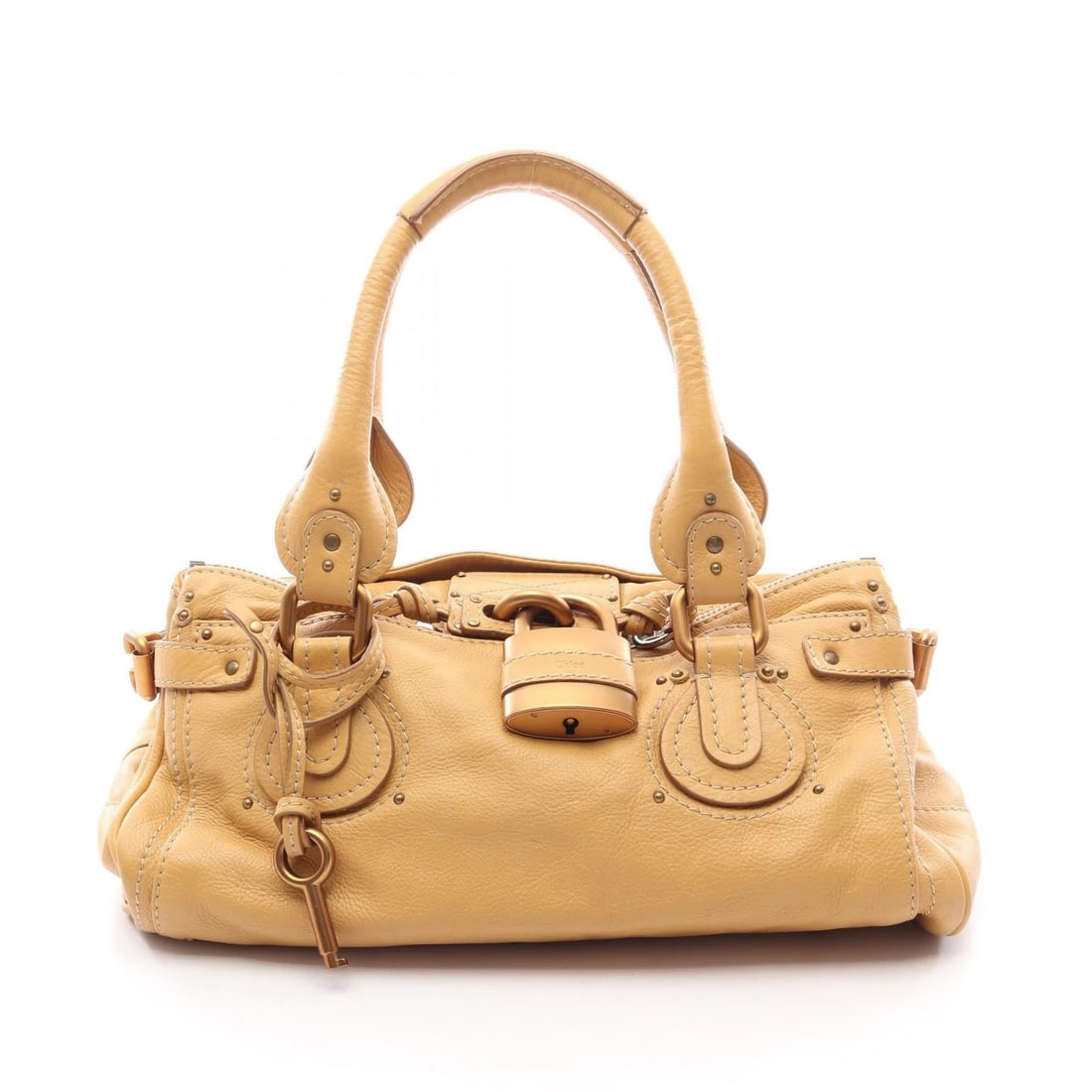 CHLOE PADDINGTON SHOULDER HANDBAG LEATHER BROWN: Chloe Paddington Shoulder Handbag leather Brown Brand: Chloe Type/Style: Handbag Material: Exterior Material leather Color: Exterior Color Brown?ish colors Size: H:20cm x W:35cm x D:19cm (H:7.9" x W:1