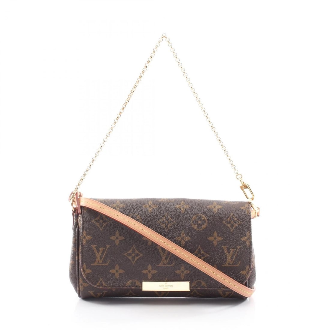 LOUIS VUITTON FAVORITE PM CHAIN SHOULDER CROSSBODY HANDBAG: LOUIS VUITTON Favorite PM chain shoulder crossbody Handbag Brand: LOUIS VUITTON Type/Style: Handbag Material: Exterior Material Monogram and PVC coated canvas and leather Color: Exterior Color Brown?i