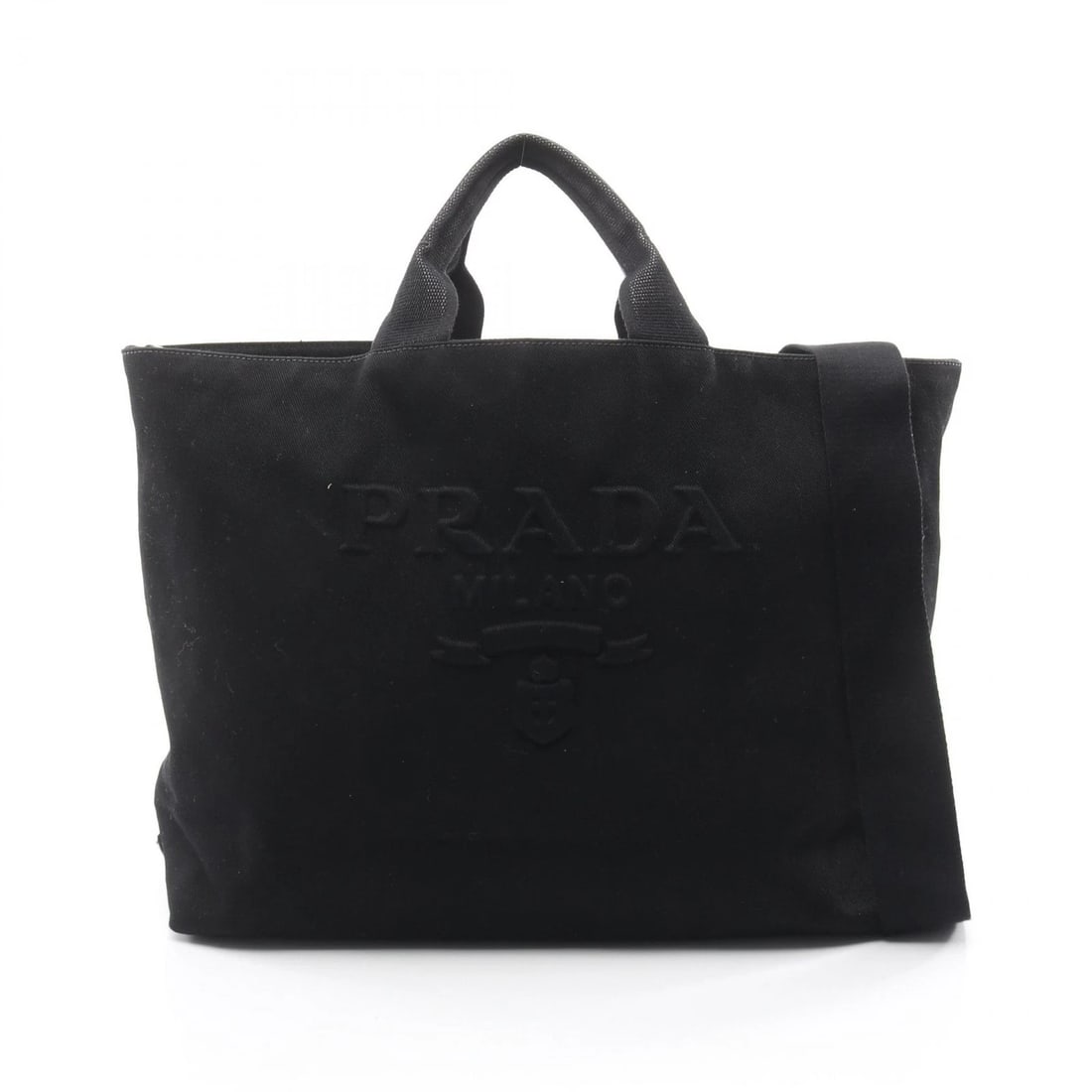 PRADA DRILL TOTE SHOULDER CROSSBODY BAG: PRADA drill Tote shoulder crossbody Bag Brand: PRADA Type/Style: Tote Bag Material: Exterior Material canvas Color: Exterior Color Black?ish colors Size: H:34cm x W:42cm x D:15cm (H:13.4" x W:16.5" x 
