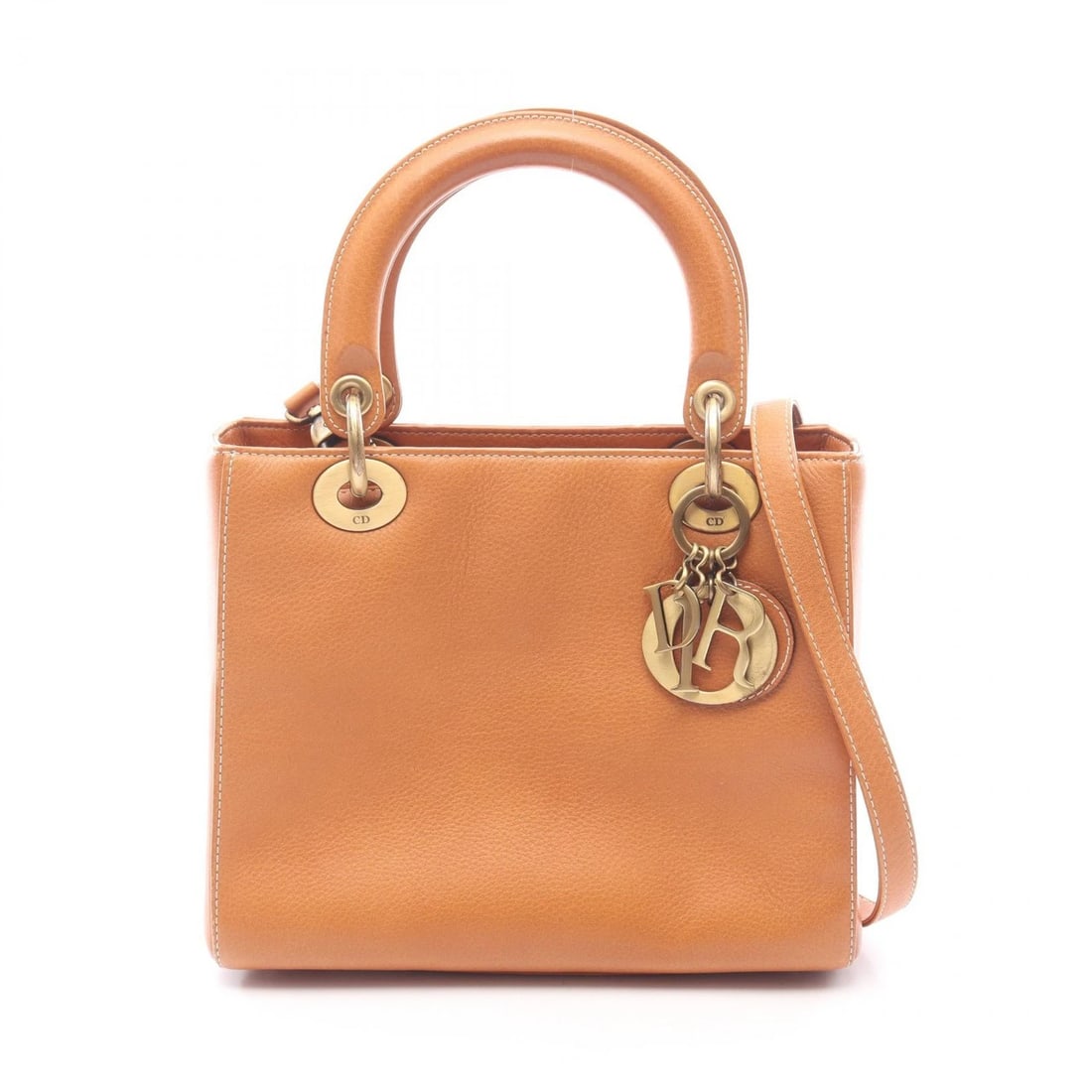 DIOR MEDIUM CANNAGE SHOULDER HANDBAG LEATHER BROWN: Dior Medium Cannage Shoulder Handbag leather Brown Brand: Dior Type/Style: Handbag Material: Exterior Material leather Color: Exterior Color Brown?ish colors Size: H:20cm x W:24cm x D:12cm (H:7.9" x W