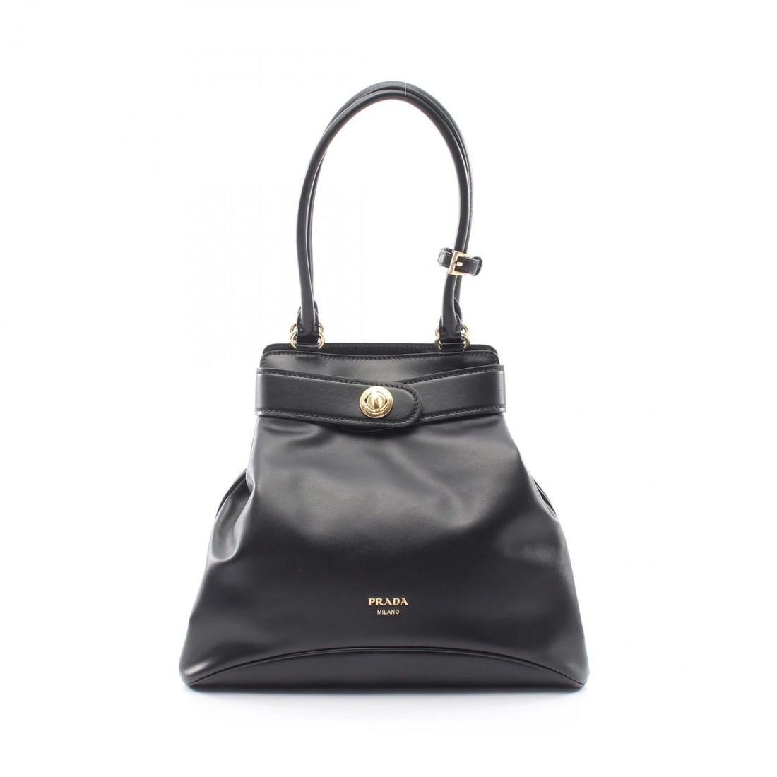 PRADA ETUDE SOFTY CALF SHOULDER HANDBAG: PRADA Etude SOFTY CALF Shoulder Handbag Brand: PRADA Type/Style: Shoulder Bag Material: Exterior Material leather Color: Exterior Color Black?ish colors Size: H:29cm x W:32.5cm x D:5cm (H:11.4" x W:12