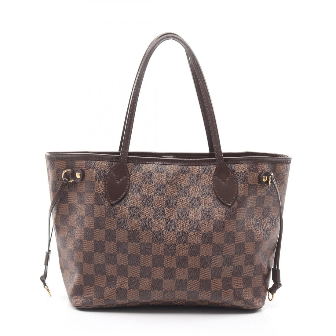 LOUIS VUITTON NEVERFULL PM TOTE SHOULDER BAG: LOUIS VUITTON Neverfull PM Tote shoulder Bag Brand: LOUIS VUITTON Type/Style: Tote Bag Material: Exterior Material Damier and PVC coated canvas and leather Color: Exterior Color Ebene / Brown?ish colo