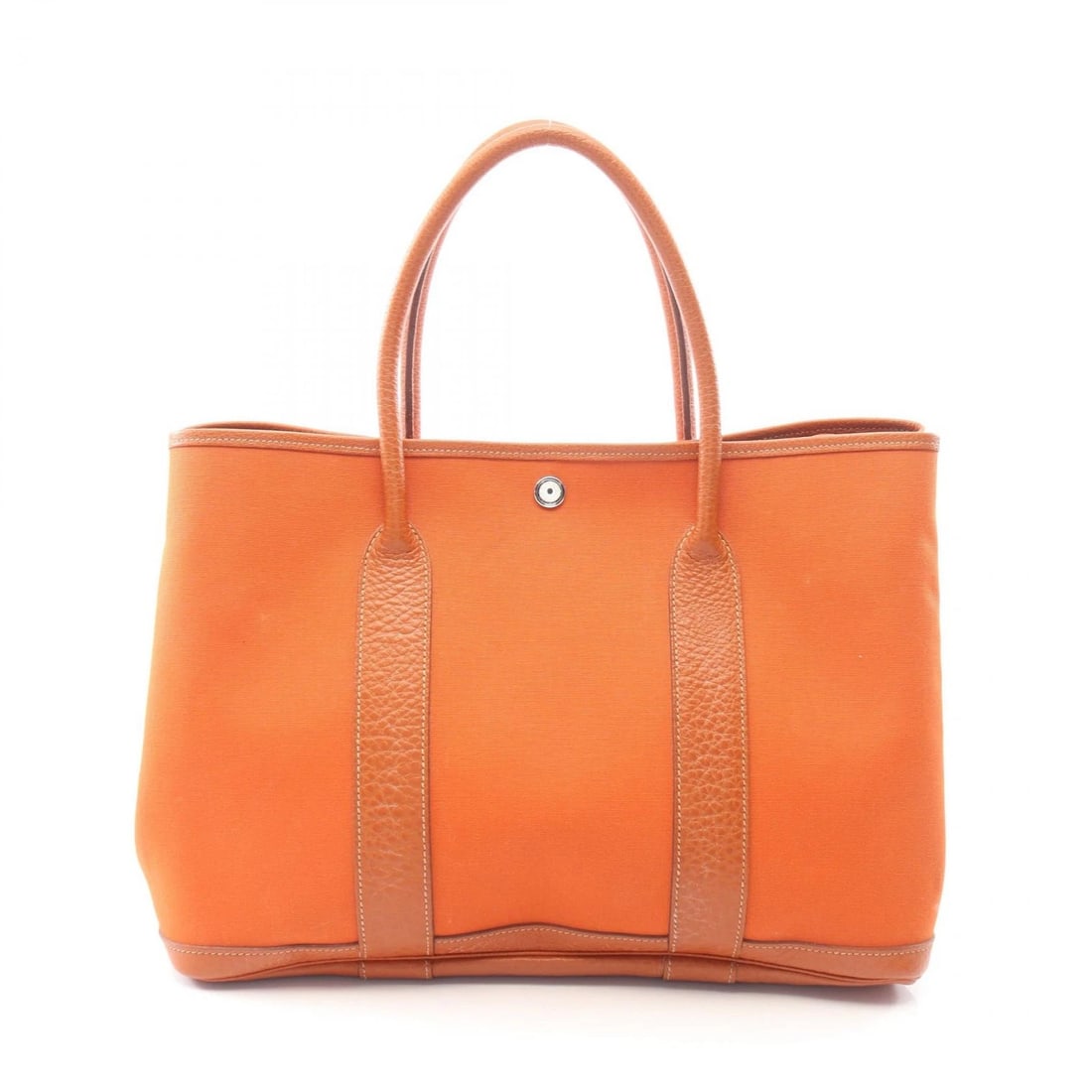 HERMES GARDEN PARTY PM TOTE HANDBAG CANVAS LEATHER: HERMES Garden Party PM Tote Handbag canvas leather Brand: HERMES Type/Style: Tote Bag Material: Exterior Material Buffalo leather and leather and canvas and Toile Officier / Buffalo leather Color: Ext