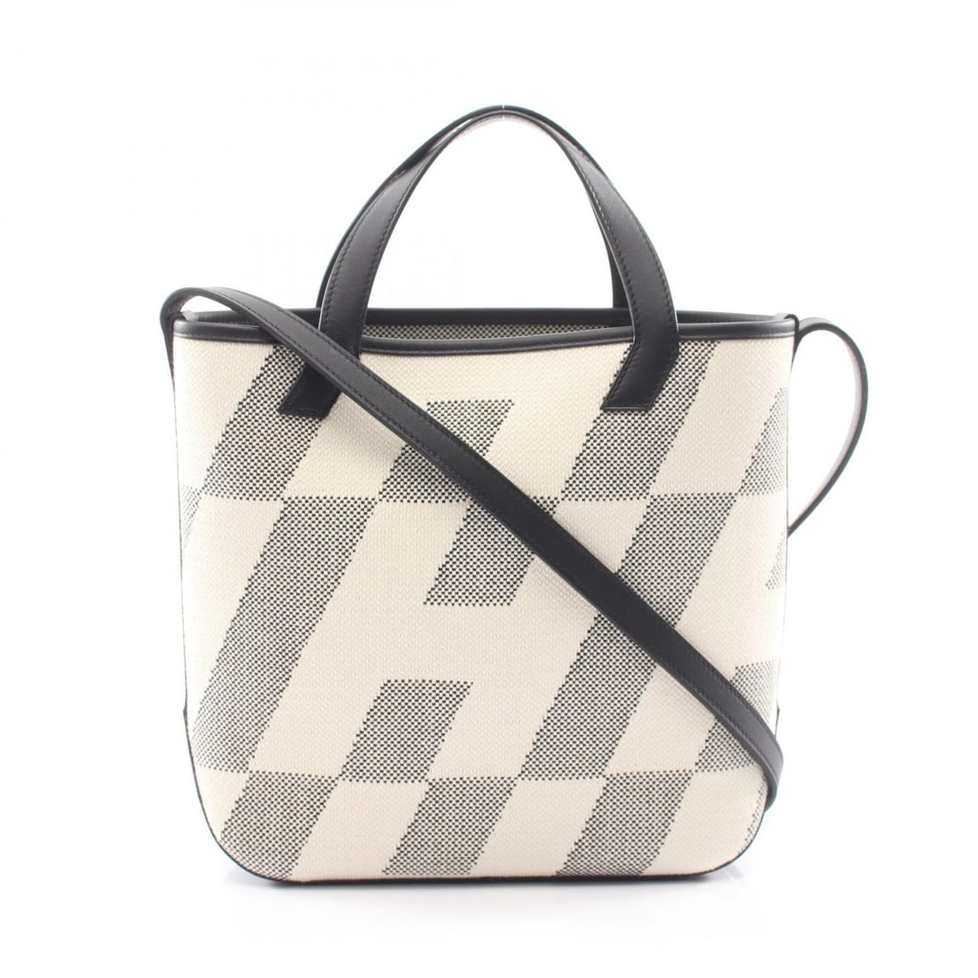 HERMES H EN BIAIS PM SHOULDER TOTE HANDBAG: HERMES H en Biais PM Shoulder Tote Handbag Brand: HERMES Type/Style: Tote Bag Material: Exterior Material Toile H and canvas and Toile H / Swift leather Color: Exterior Color Ecru / White?ish colors a