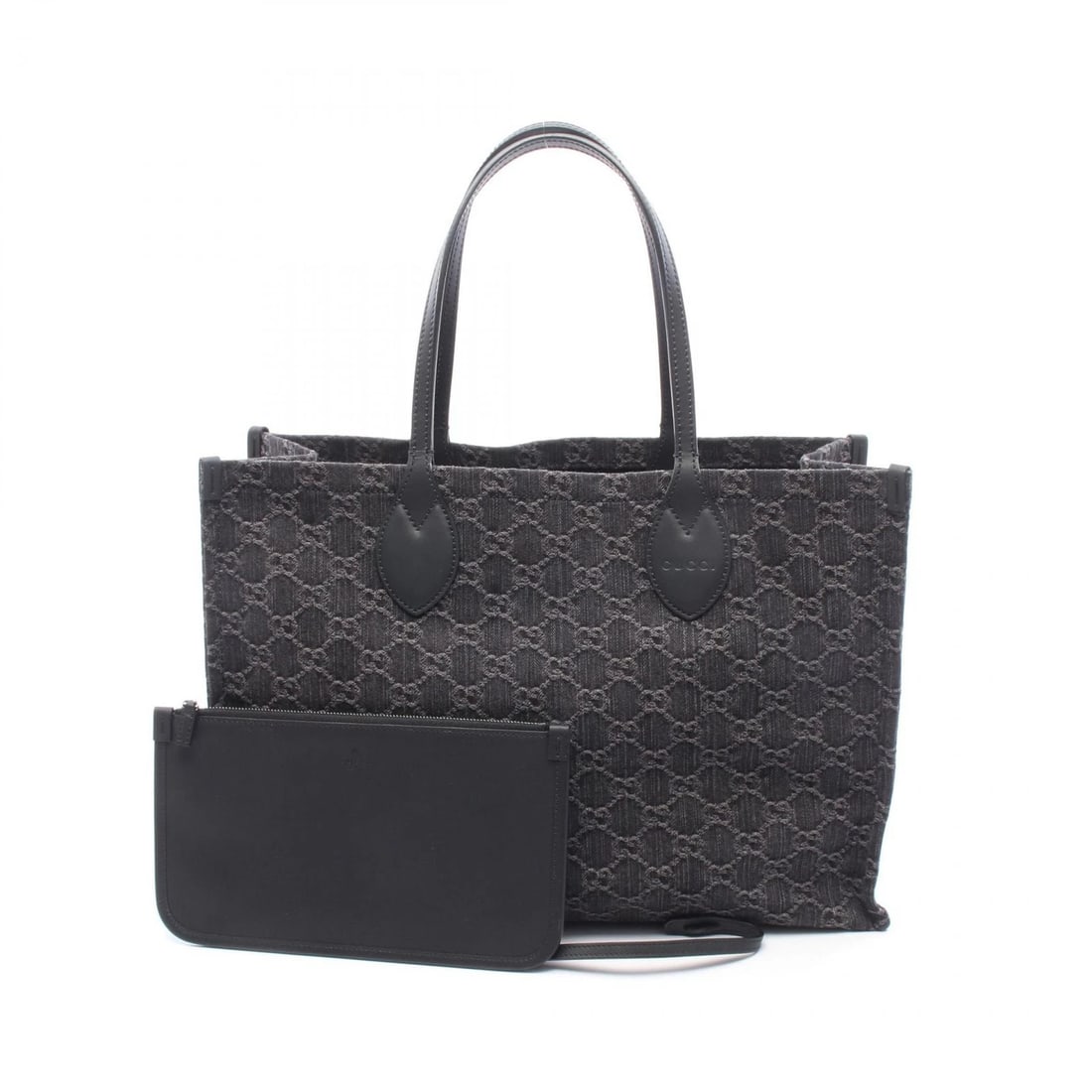 GUCCI OPHIDIA LARGE GG DENIM TOTE HANDBAG: GUCCI Ophidia Large GG Denim Tote Handbag Brand: GUCCI Type/Style: Tote Bag Material: Exterior Material denim Color: Exterior Color Black?ish colors Size: H:29cm x W:41cm x D:17cm (H:11.4" x W:16.1" x