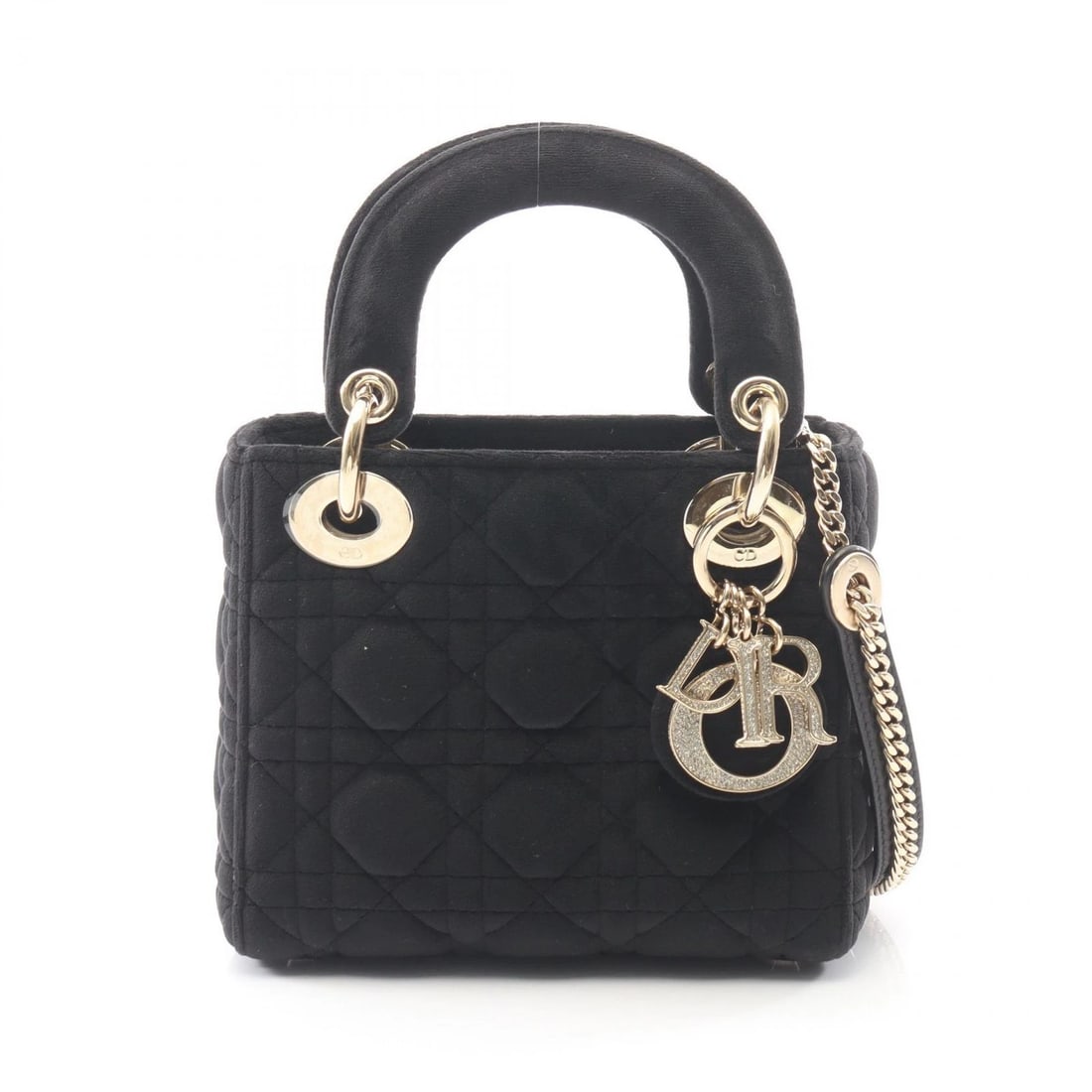 DIOR MINI CANNAGE SHOULDER CROSSBODY HANDBAG: Dior Mini Cannage Shoulder Crossbody Handbag Brand: Dior Type/Style: Handbag Material: Exterior Material Fabric Color: Exterior Color Black?ish colors Size: H:14cm x W:16.5cm x D:7cm (H:5.5" x W:6.5" 