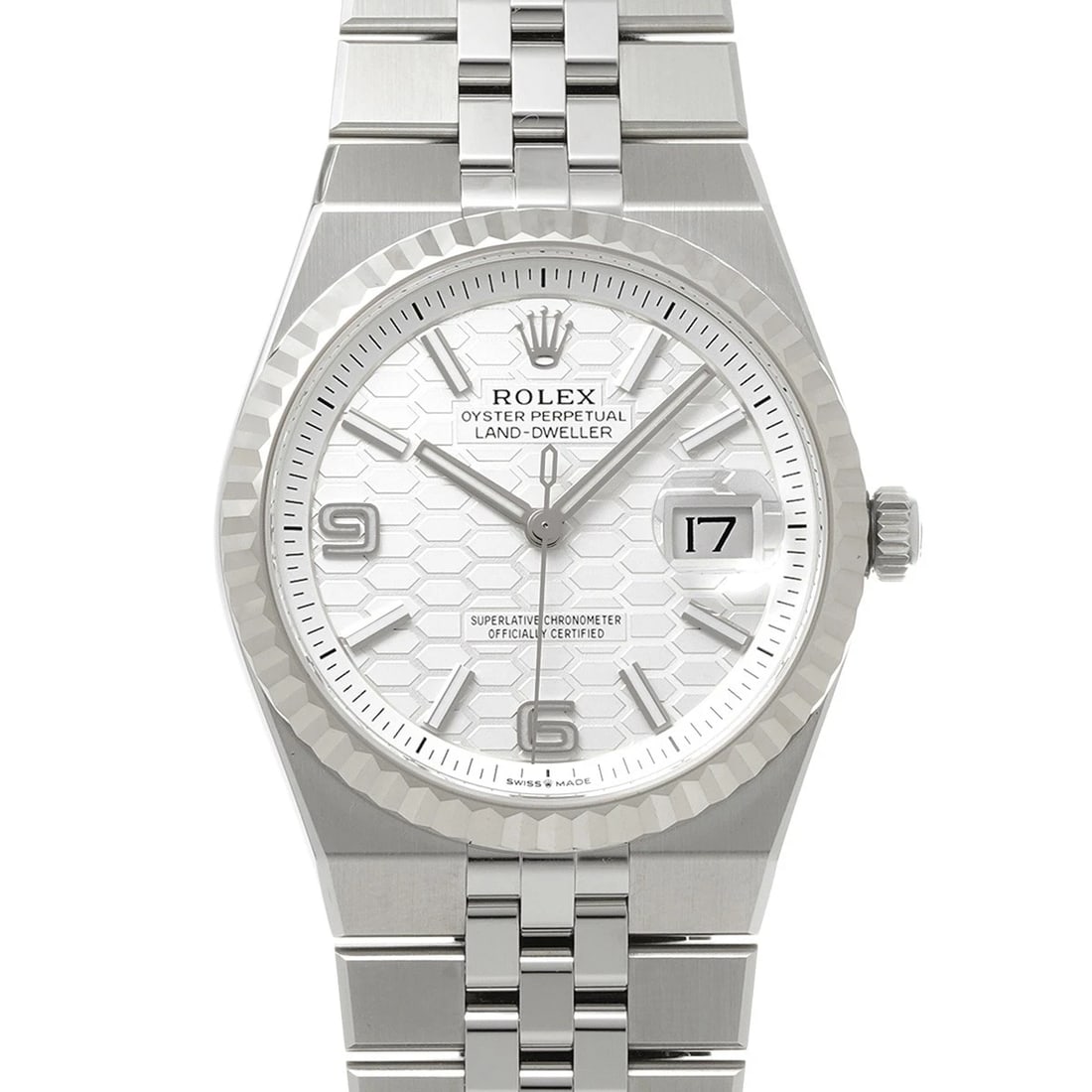 ROLEX DWELLER INTENSE WHITE WATCH (1 of 4)