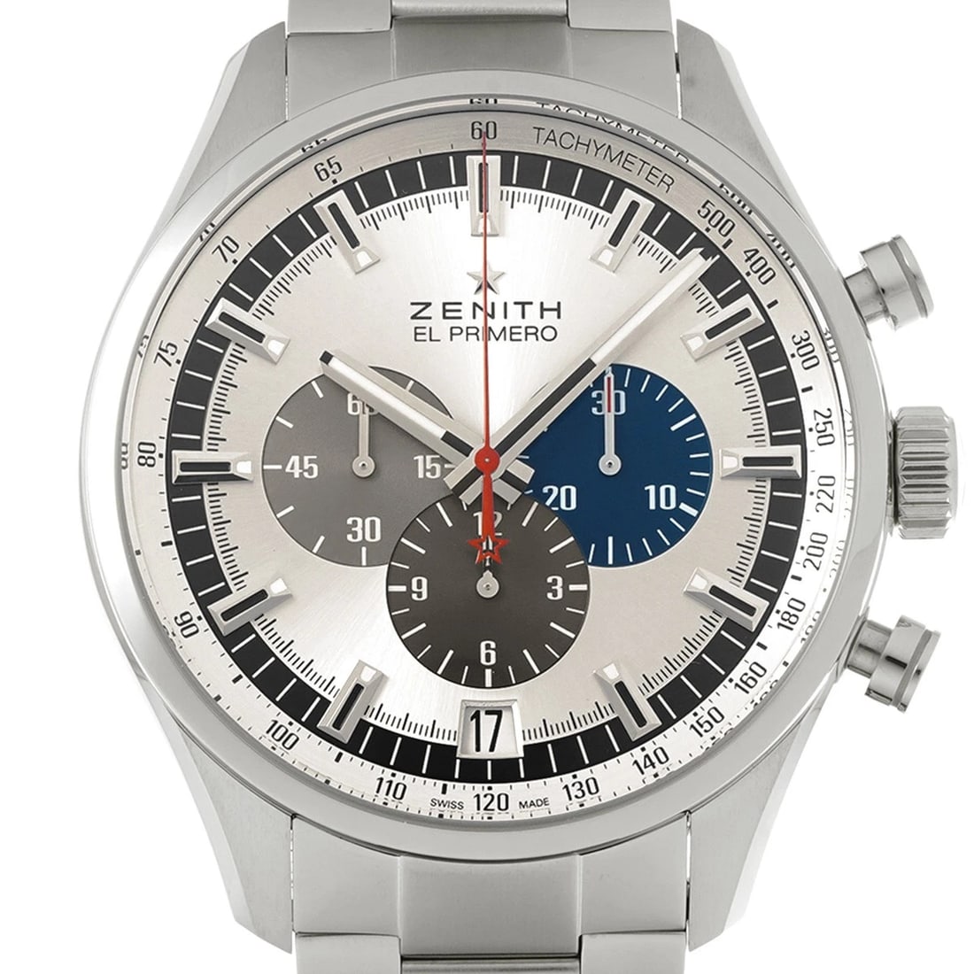ZENITH CHRONOMASTER SILVER WATCH - 4