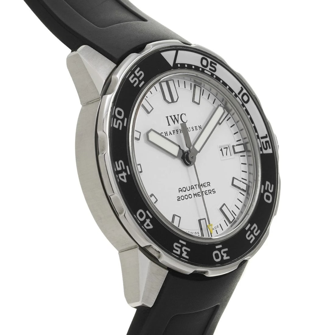 IWC AQUATIMER AUTOMATIC WHITE WATCH - 3