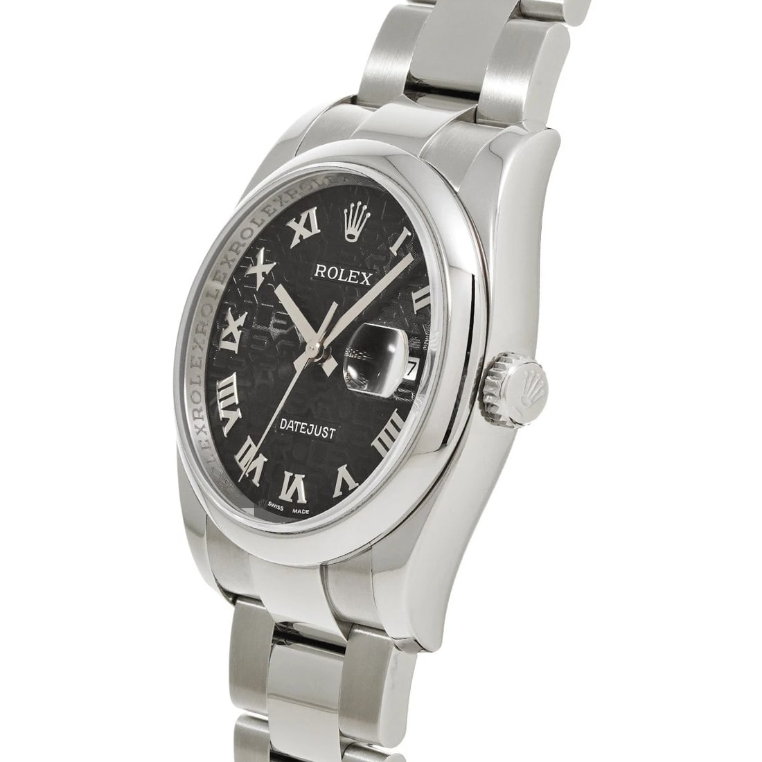 ROLEX DATEJUST BLACK COMPUTER WATCH - 2