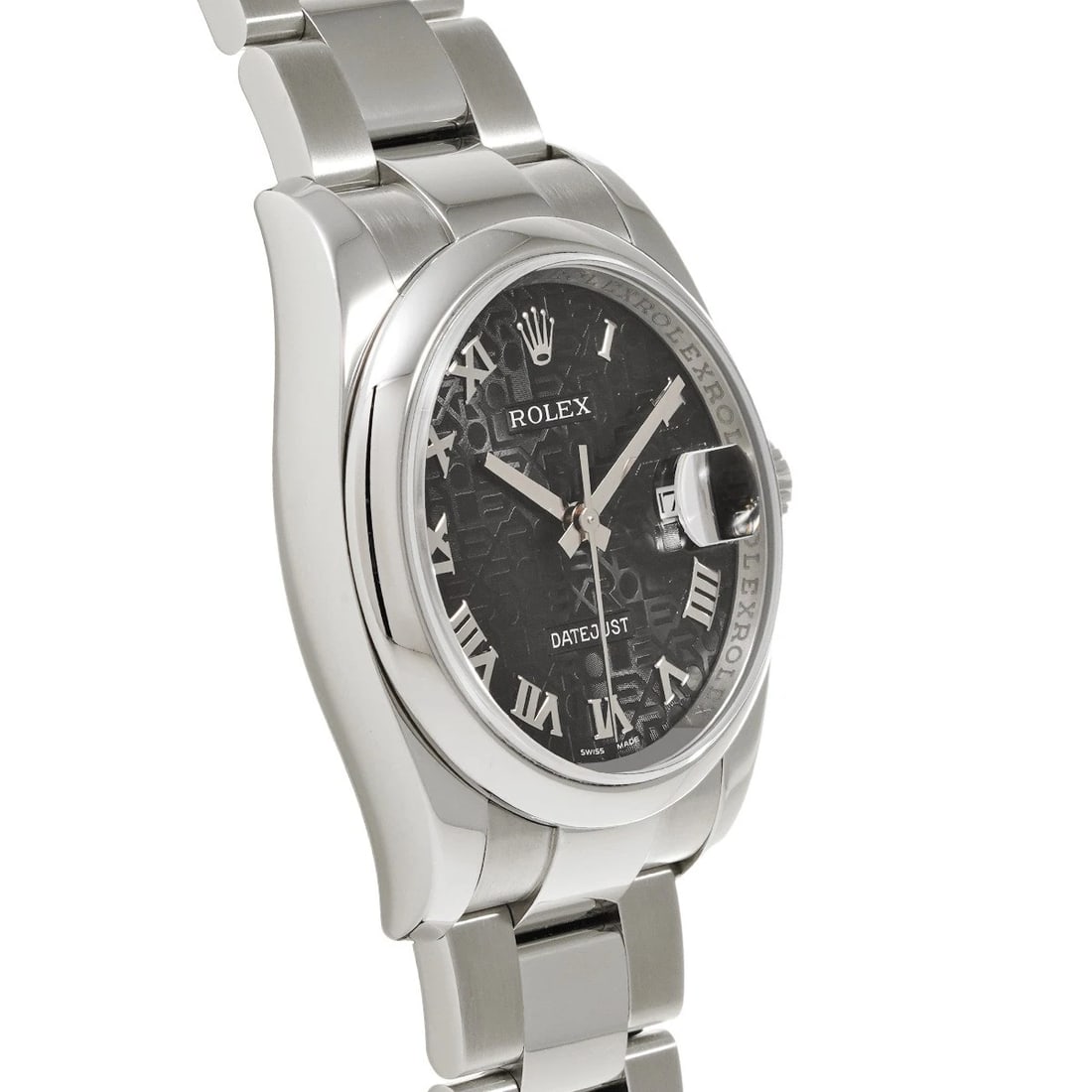 ROLEX DATEJUST BLACK COMPUTER WATCH - 3