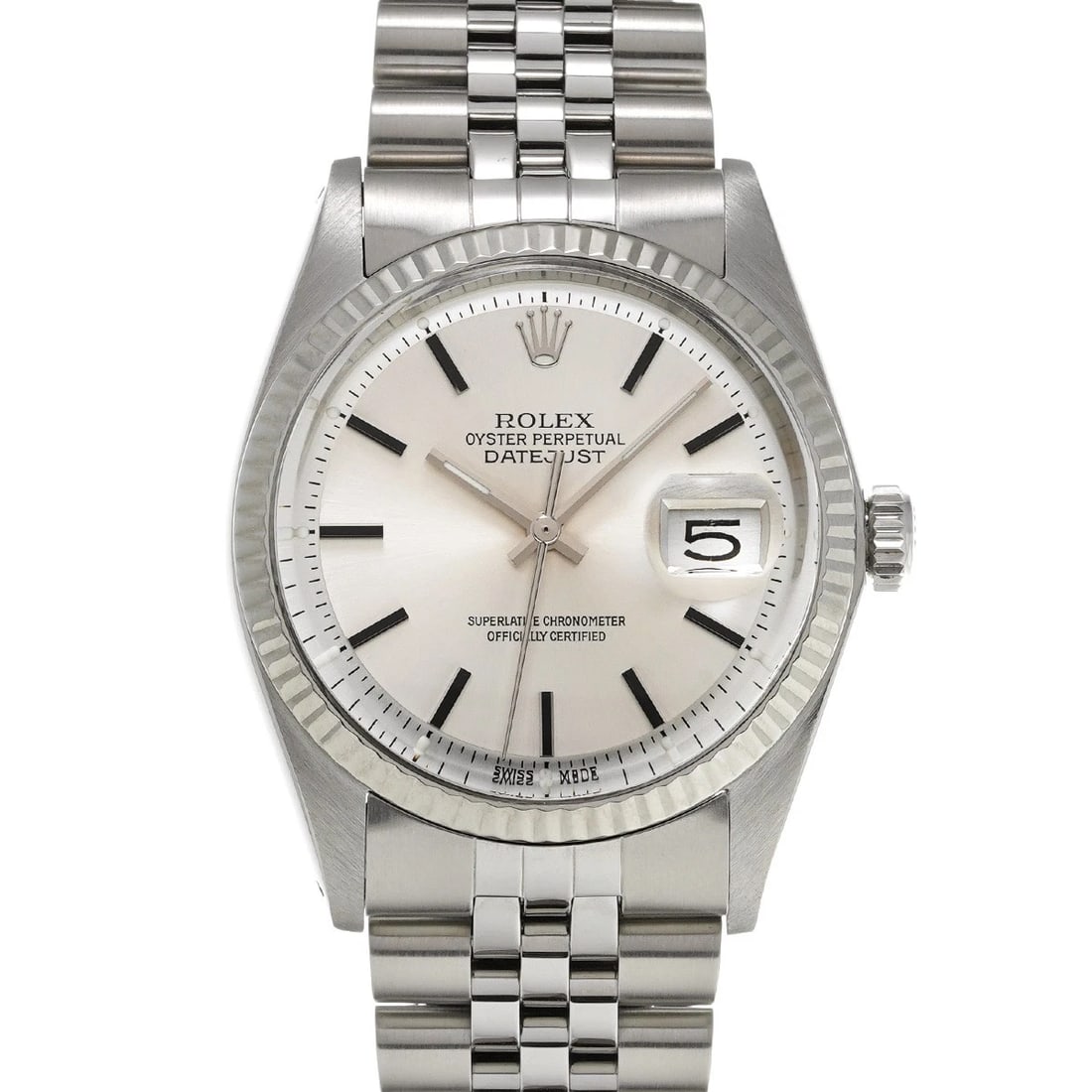ROLEX DATEJUST SILVER WATCH: ROLEX Datejust Silver Watch Brand: ROLEX Type/Style: Wristwatch Material: Band Material Stainless steel, Case Material Stainless steel Color: Dial Color Silver Size: ?Case? H/About 36mm W/About 36mm D