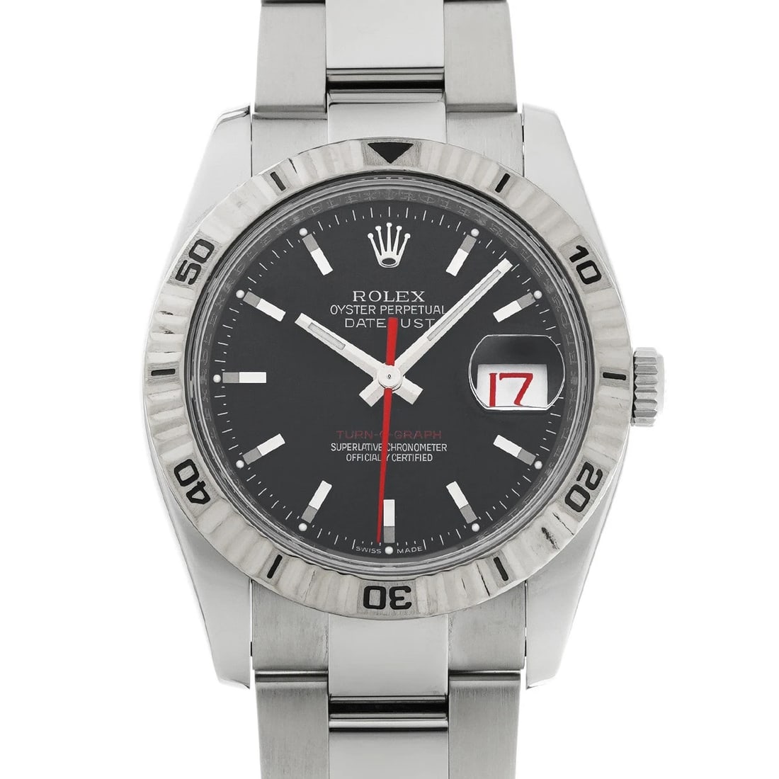 ROLEX DATEJUST BLACK WATCH: ROLEX Datejust black Watch Brand: ROLEX Type/Style: Wristwatch Material: Band Material Stainless steel, Case Material Stainless steel Color: Dial Color black Size: ?Case? H/About 36mm W/About 36mm D/A