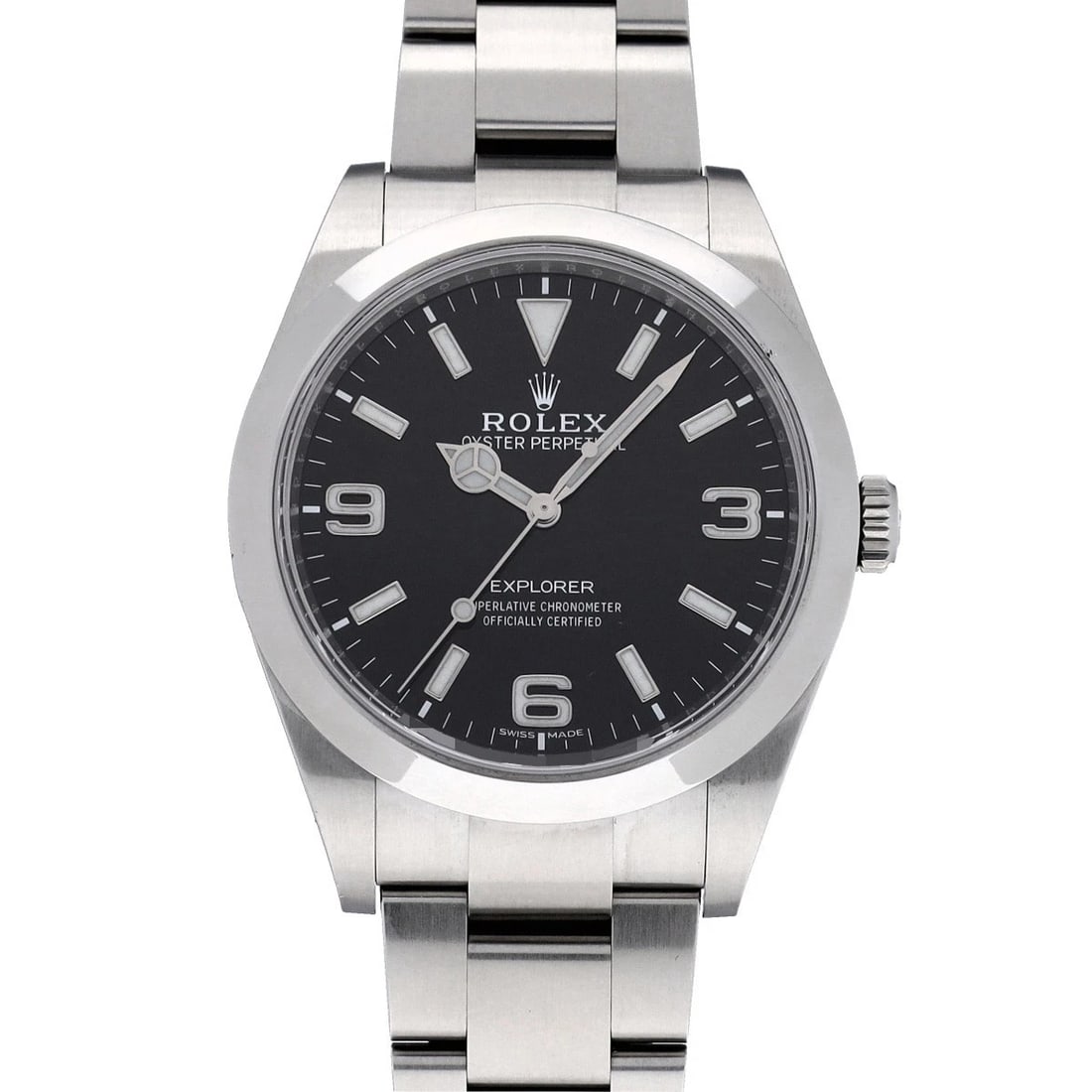 ROLEX EXPLORER BLACK WATCH: ROLEX Explorer black Watch Brand: ROLEX Type/Style: Wristwatch Material: Band Material Stainless steel, Case Material Stainless steel Color: Dial Color black Size: ?Case? H/About 39mm W/About 39mm D/A