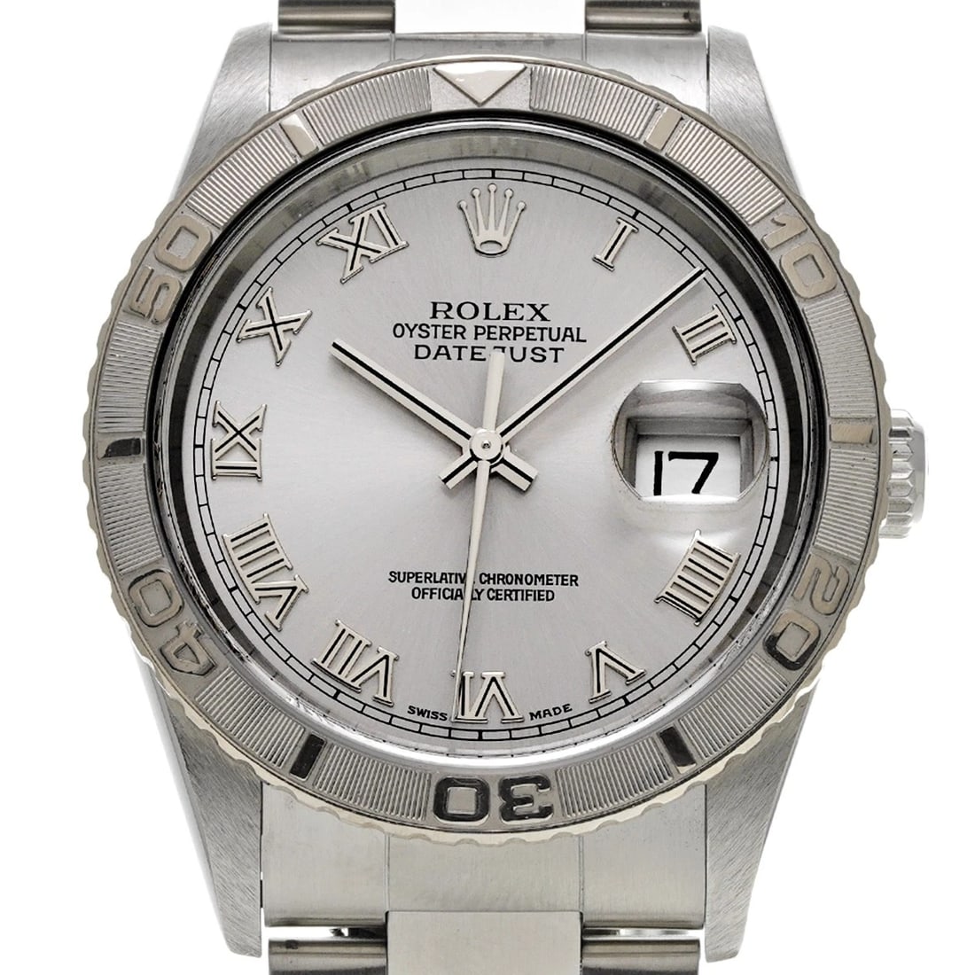 ROLEX DATEJUST GRAY WATCH - 4