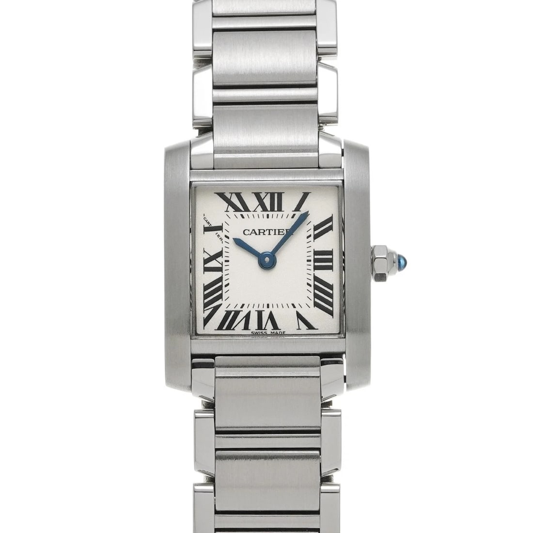 CARTIER TANK FRANCAISE SILVER WATCH: CARTIER Tank Francaise Silver Watch Brand: CARTIER Type/Style: Wristwatch Material: Band Material Stainless steel, Case Material Stainless steel Color: Dial Color Silver Size: ?Case? H/About 18mm W/Ab