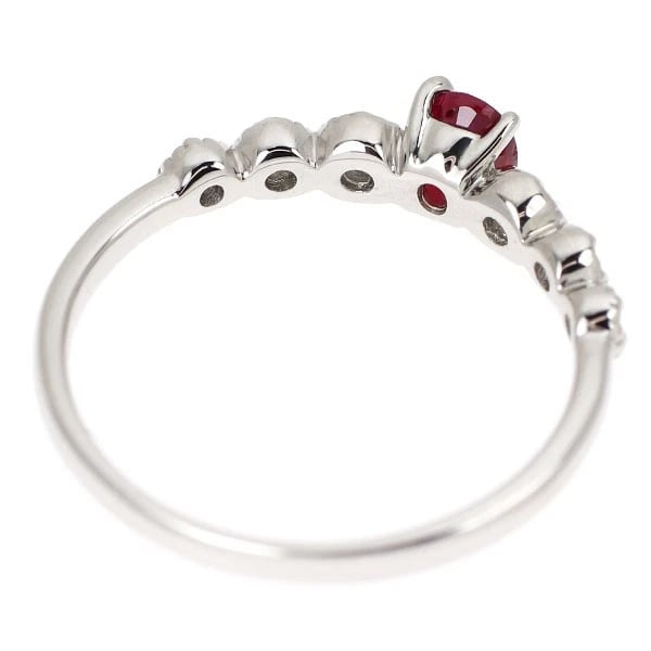 PT900 RUBY DIAMOND RING - 2