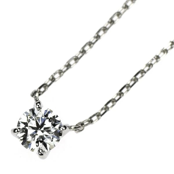 4? PRESENCE PT850 DIAMOND PENDANT NECKLACE: 4? Presence Pt850 Diamond Pendant Necklace Brand: None Type/Style: pendant necklace Material: Pt850 Color: PT Size: Necklace: Chain Length ?45.5 Width/Thickness4.2 Accessories: None Accessories