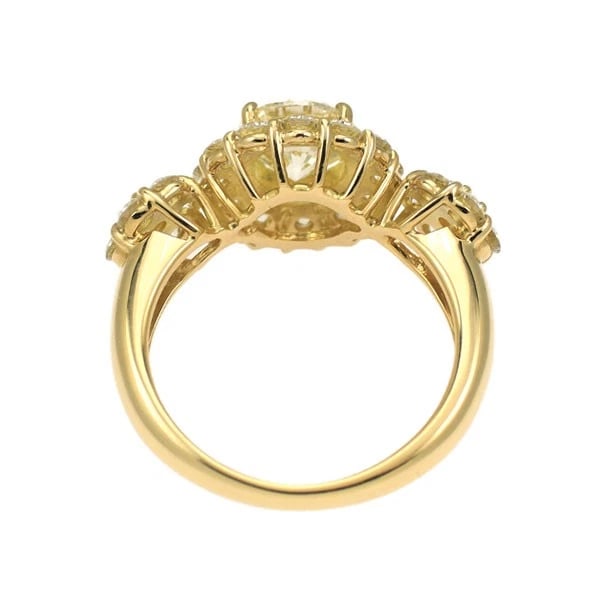 K18YG DIAMOND RING - 3