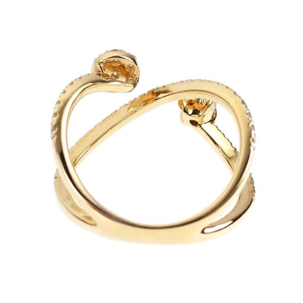 K18YG DIAMOND RING - 2