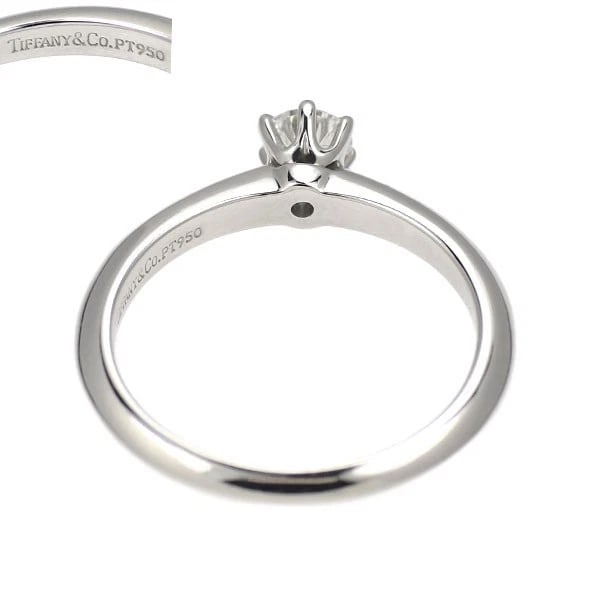 TIFFANY PT950 DIAMOND RING - 2