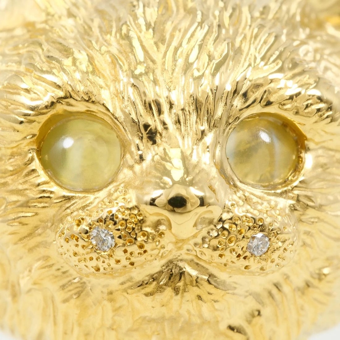 K18 18K GOLD RING: K18 18k gold Ring Brand: No Brand Type/Style: Ring Material: 18k gold, Main Stone/Creation Chrysobell Cat's Eye Color: Gold Size: US 6 1/4 Accessories: None Accessories Notice: When purcha