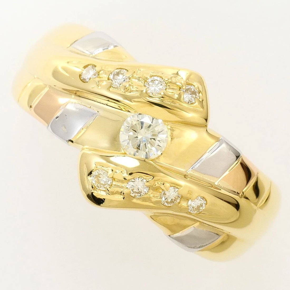 K18 18K GOLD PT900/PLATINUM RING DIAMOND: K18 18k gold PT900/Platinum Ring Diamond Brand: No Brand Type/Style: Ring Material: 18k gold PT900/Platinum, Main Stone/Creation Diamond Color: Gold/Silver Size: US 9 1/2 Accessories: None