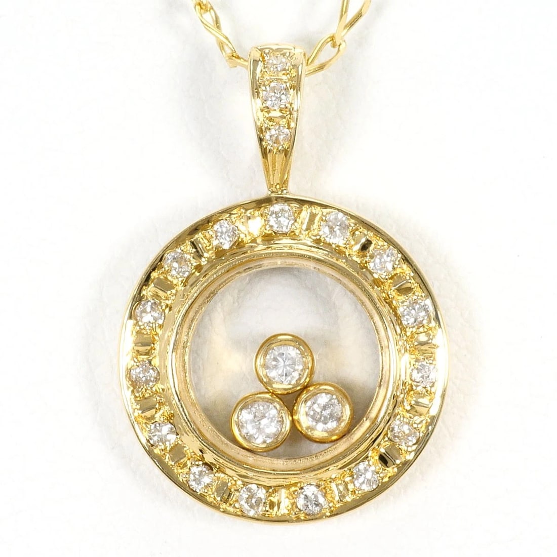 K18 18K GOLD NECKLACE DIAMOND: K18 18k gold Necklace Diamond Brand: No Brand Type/Style: Necklace Material: 18k gold, Main Stone/Creation Diamond Color: Gold Size: total length 50cm Accessories: None Accessories Notice: