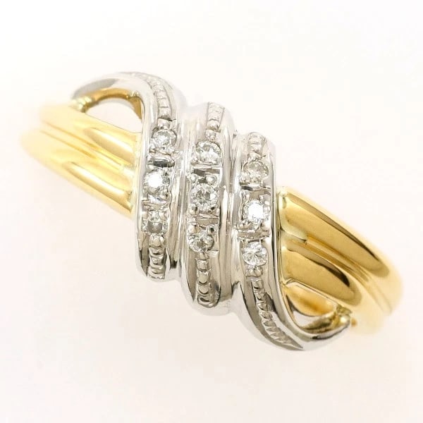 RING PT900/PLATINUM K18/YELLOW GOLD (1 of 4)